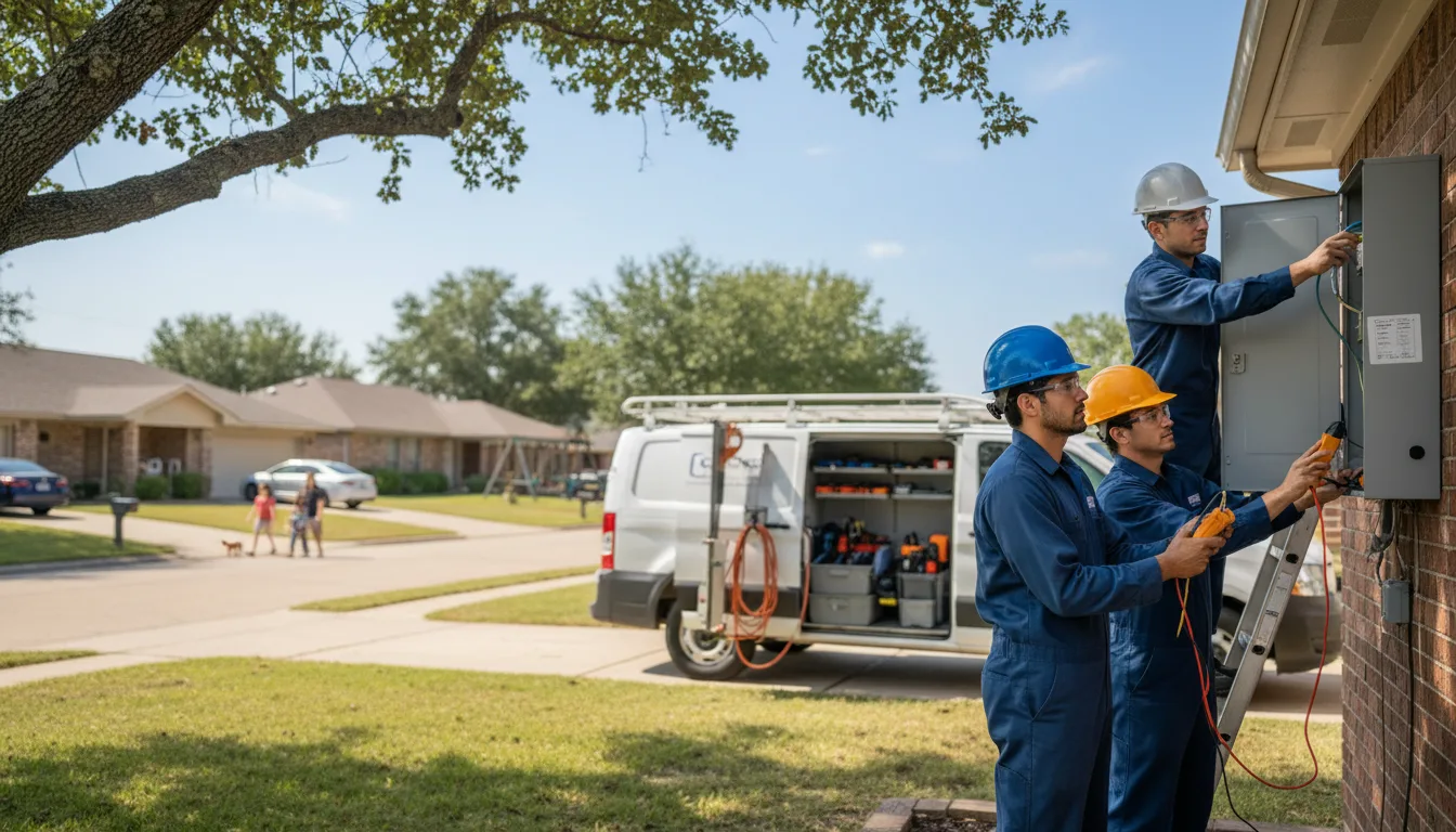 Certified electrician providing emergency electrical services in Hamburg, MN
